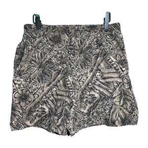 Vintage 80s style Sea Drifts womens size M Bermuda shorts with tropical print